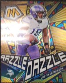 2023 Panini Mosaic Razzle Dazzle Justin Jefferson #RD-10 card