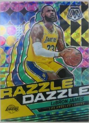 2023 Panini Mosaic Razzle Dazzle LeBron James #12 card