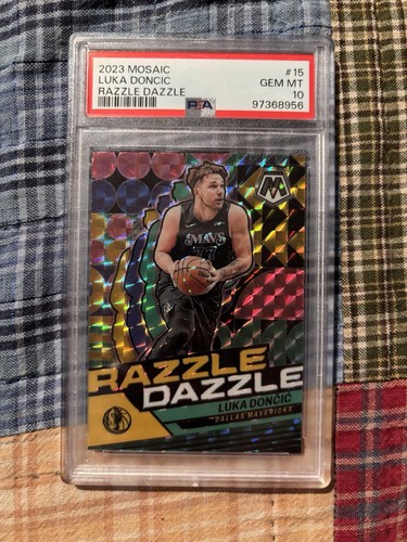 2023 Panini Mosaic Razzle Dazzle Luka Doncic #15 card