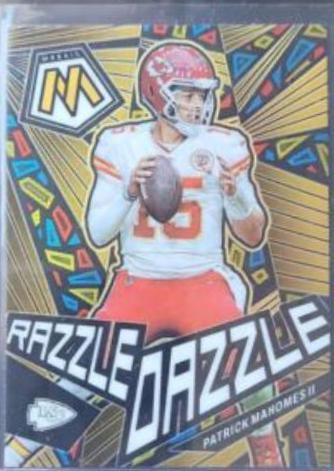 2023 Panini Mosaic Razzle Dazzle Patrick Mahomes II #RD-7 card