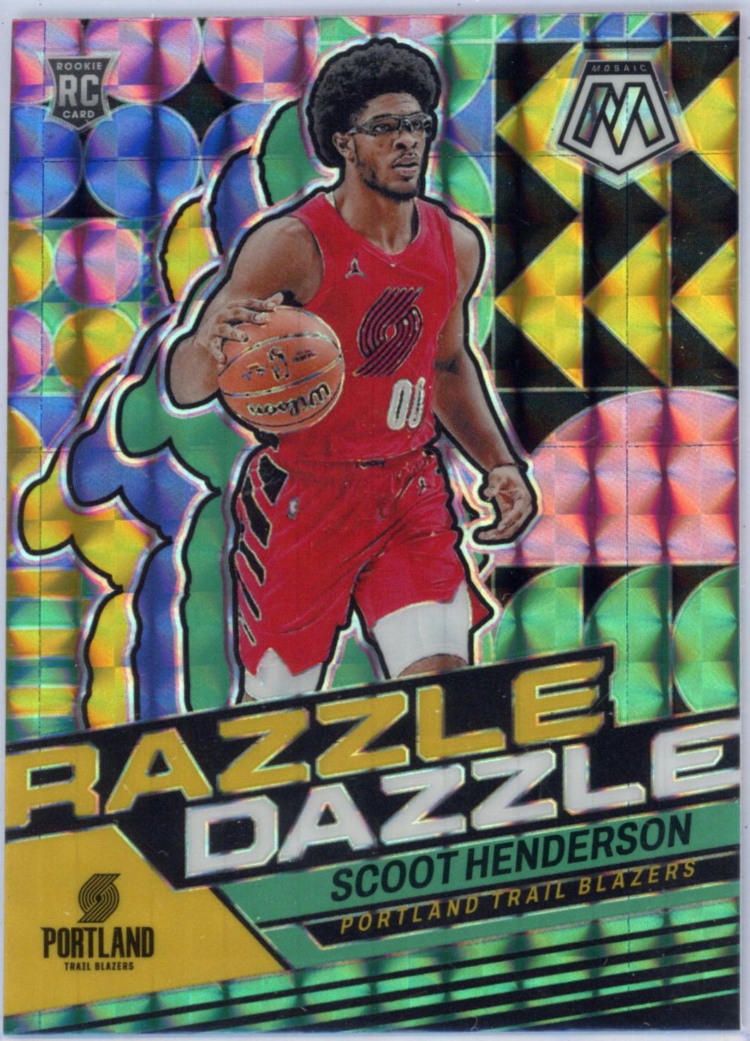 2023 Panini Mosaic Razzle Dazzle Scoot Henderson #1 card