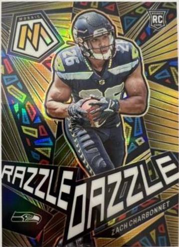 2023 Panini Mosaic Razzle Dazzle Zach Charbonnet #RD-25 card