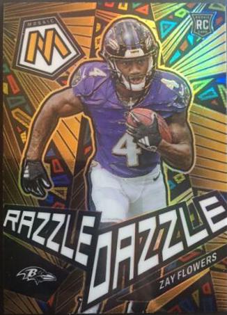 2023 Panini Mosaic Razzle Dazzle Zay Flowers #RD-26 card