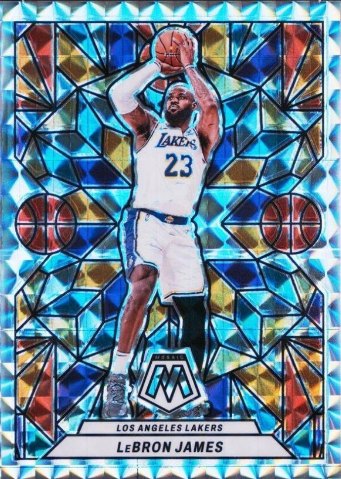 2023 Panini Mosaic Stained Glass LeBron James #6 card