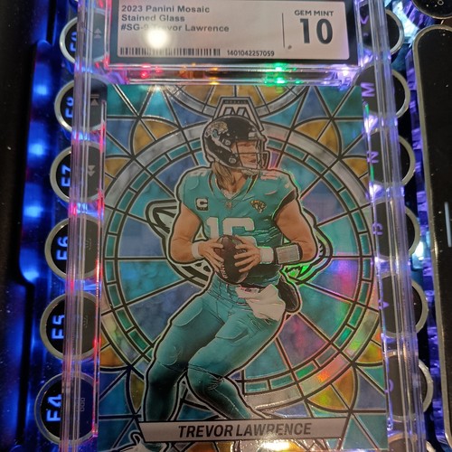 2023 Panini Mosaic Stained Glass Trevor Lawrence #SG-9 card