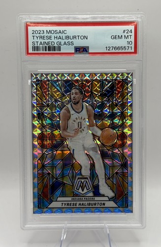 2023 Panini Mosaic Stained Glass Tyrese Haliburton #24 card