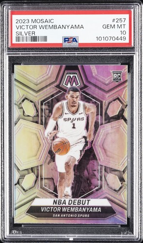 2023 Panini Mosaic Victor Wembanyama [Silver] #257 card