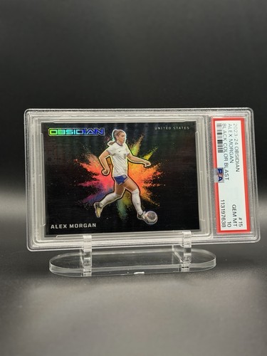 2023 Panini Obsidian Black Color Blast Alex Morgan #15 card