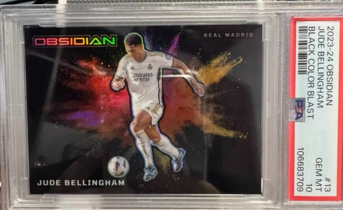 2023 Panini Obsidian Black Color Blast Jude Bellingham #13 card