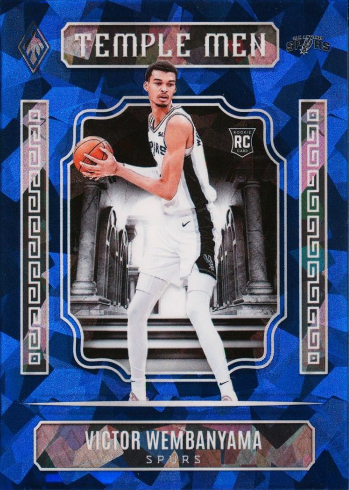 2023 Panini Phoenix Temple Men Victor Wembanyama [Blue Ice] #7 card