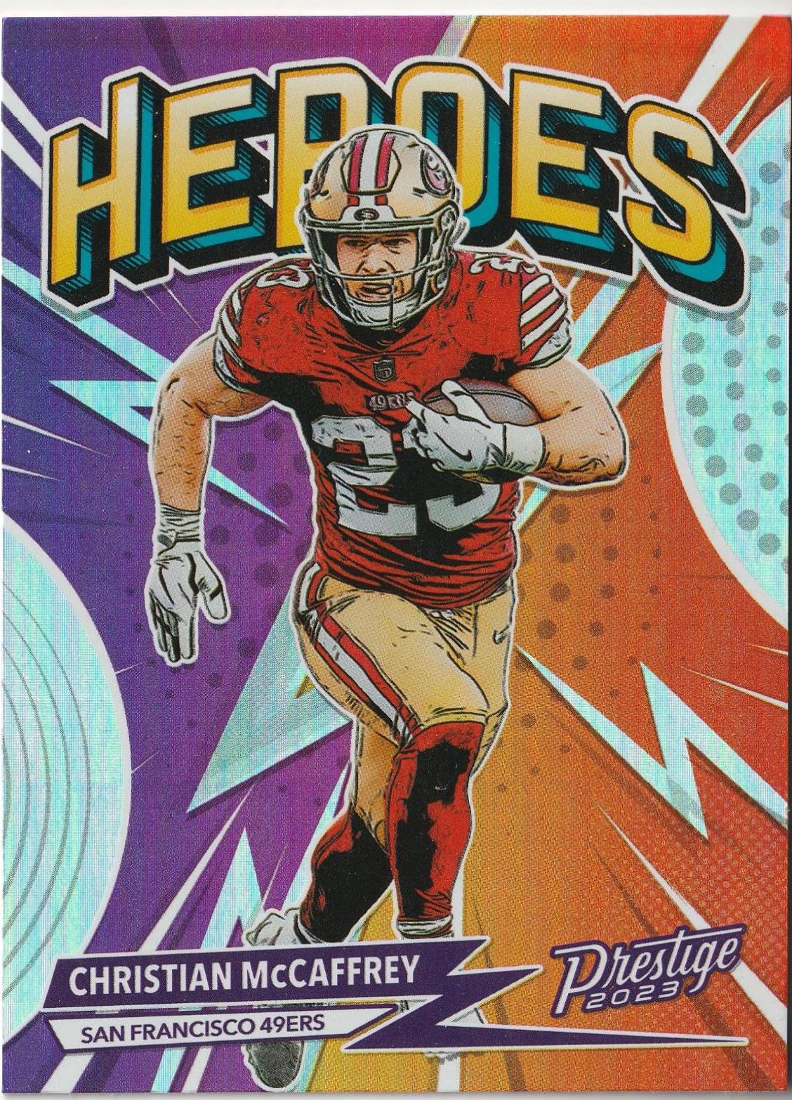 2023 Panini Prestige Heroes Christian McCaffrey #H-9 card
