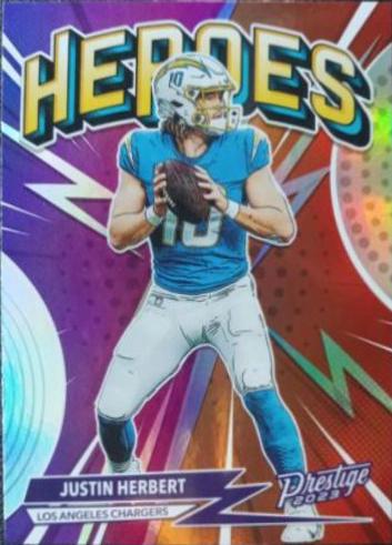 2023 Panini Prestige Heroes Justin Herbert #H-4 card