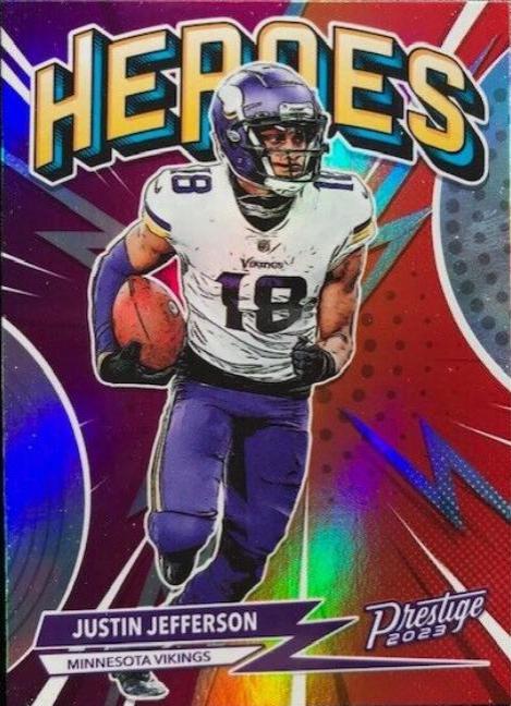 2023 Panini Prestige Heroes Justin Jefferson #H-8 card