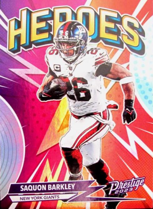 2023 Panini Prestige Heroes Saquon Barkley #H-12 card