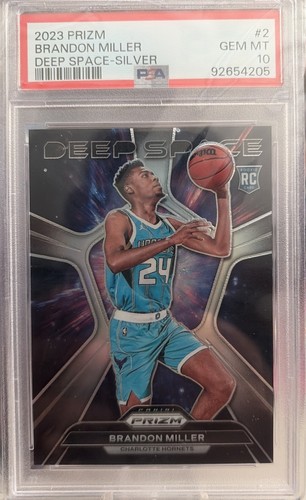 2023 Panini Prizm Deep Space Brandon Miller [Silver Prizm] #2 card