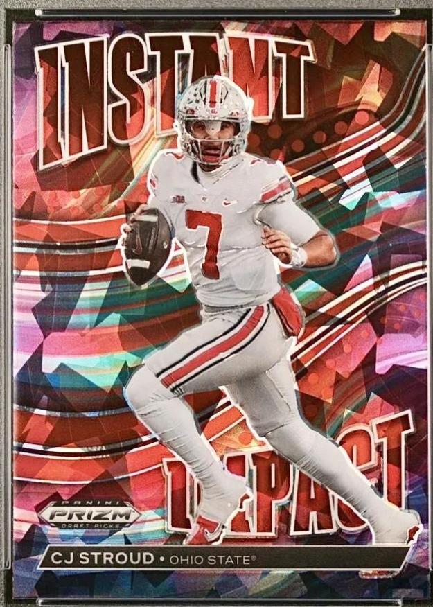 2023 Panini Prizm Draft Picks Instant Impact CJ Stroud [Red Ice] #II-2 card