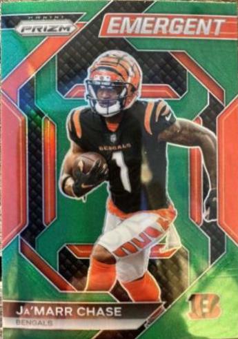 2023 Panini Prizm Emergent Ja'Marr Chase [Green] #H-7 card