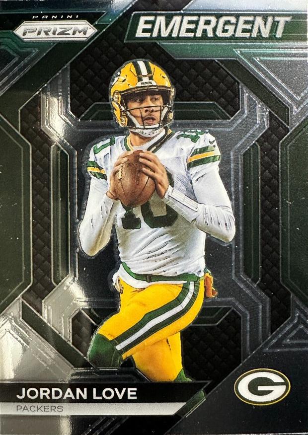 2023 Panini Prizm Emergent Jordan Love #H-3 card