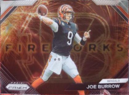 2023 Panini Prizm Fireworks Joe Burrow #F-8 card
