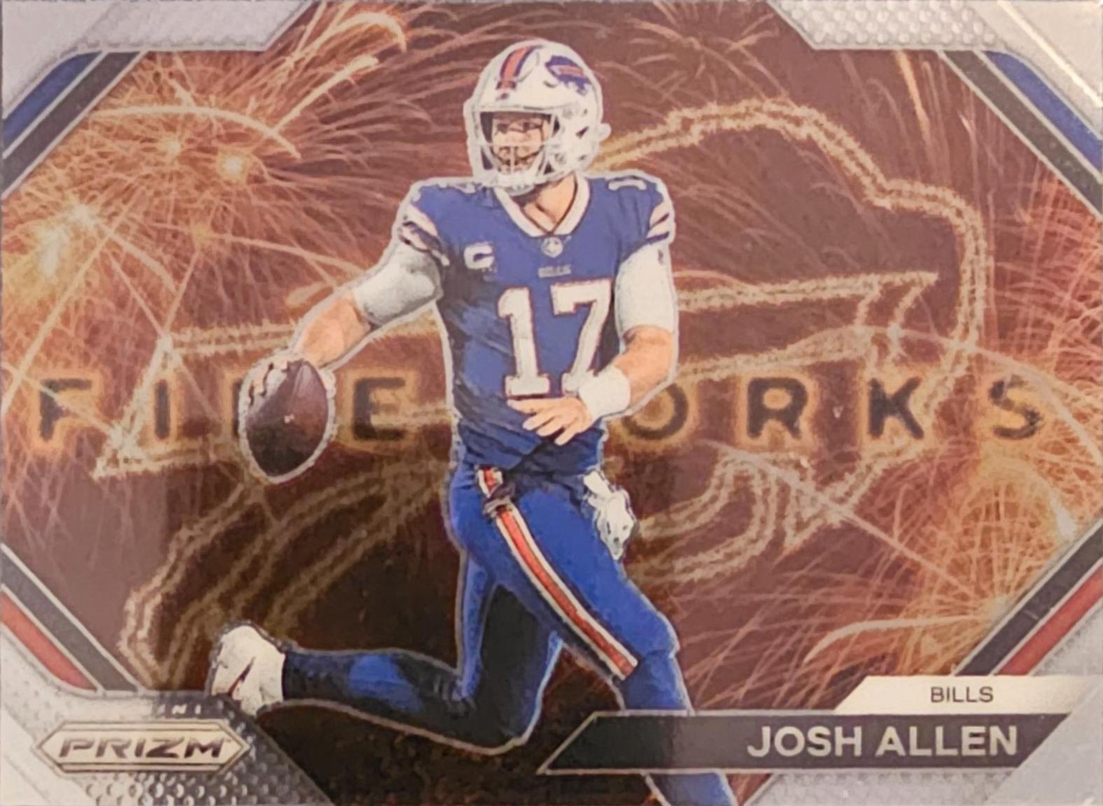 2023 Panini Prizm Fireworks Josh Allen #F-4 card
