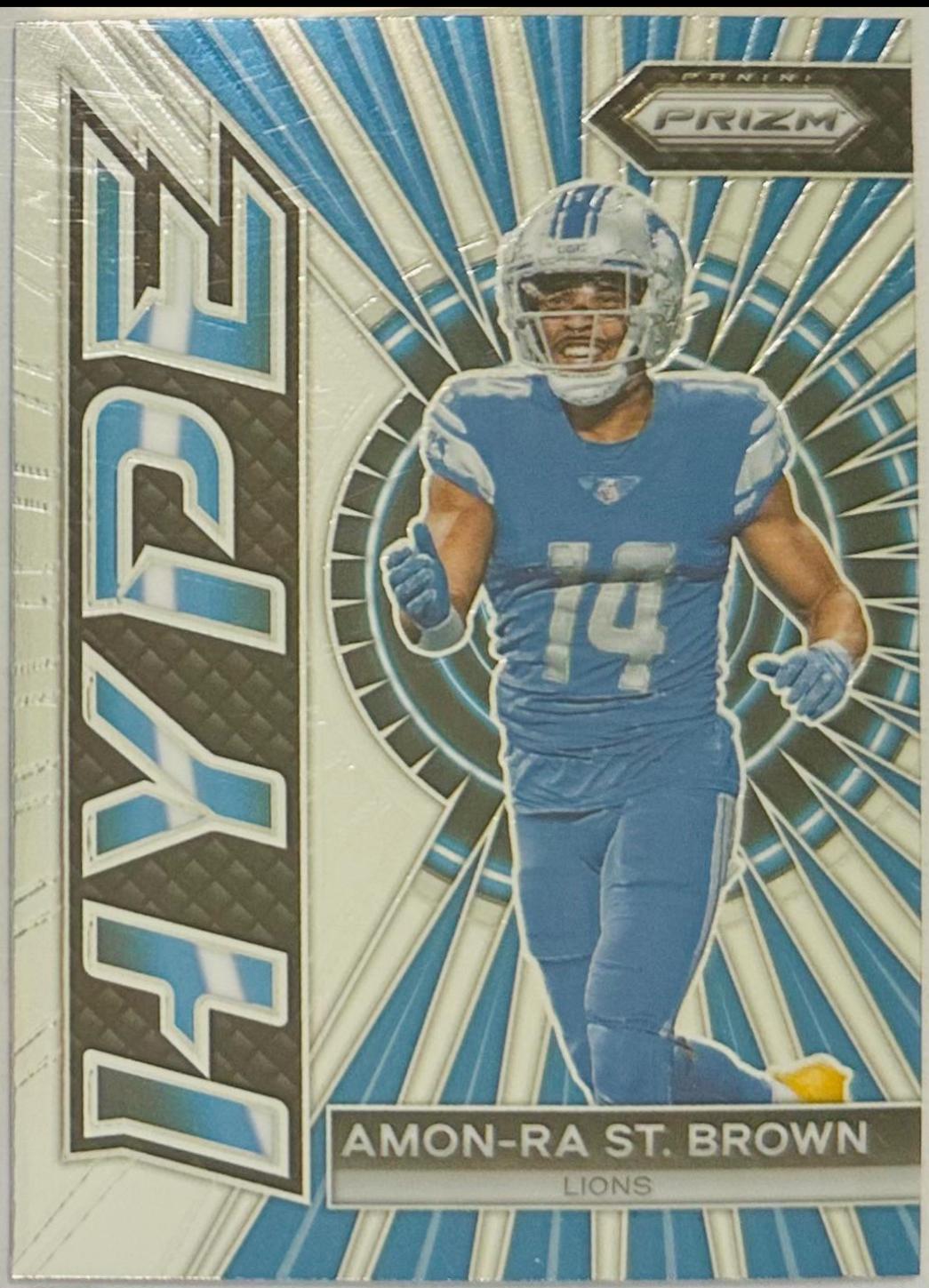 2023 Panini Prizm Hype Amon Ra St. Brown #H-9 card