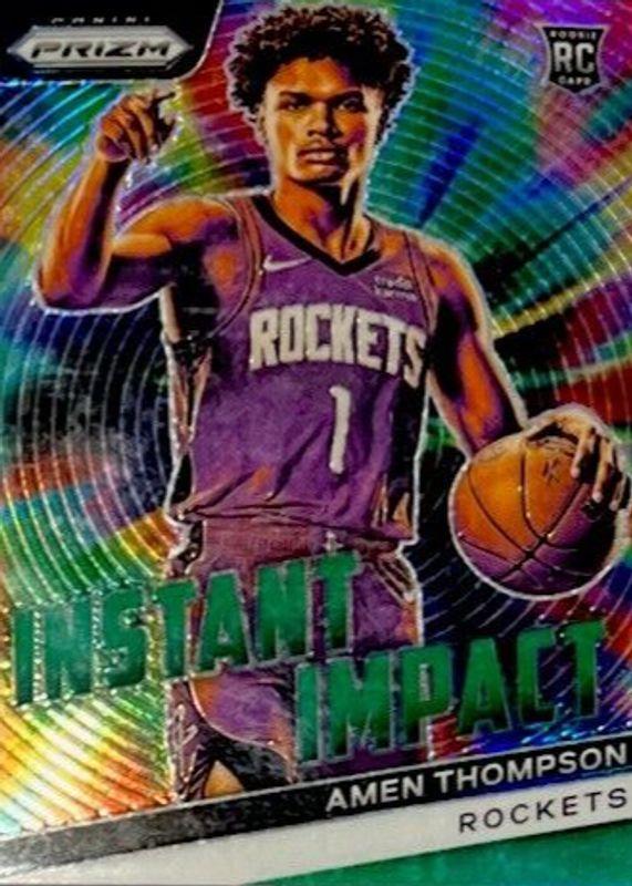 2023 Panini Prizm Instant Impact Amen Thompson [Green] #18 card