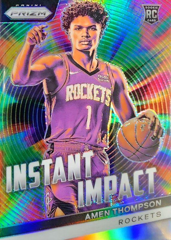 2023 Panini Prizm Instant Impact Amen Thompson [Silver] #18 card