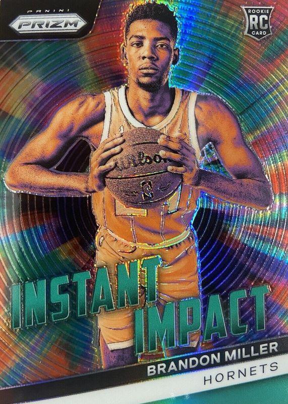 2023 Panini Prizm Instant Impact Brandon Miller [Green] #4 card