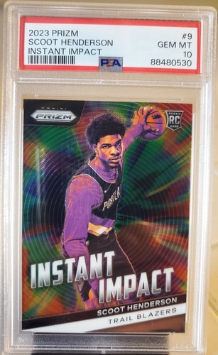 2023 Panini Prizm Instant Impact Scoot Henderson #9 card