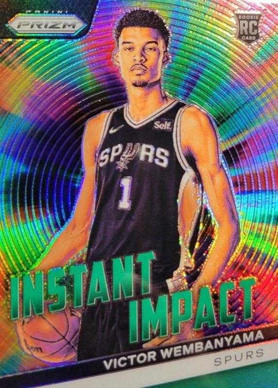 2023 Panini Prizm Instant Impact Victor Wembanyama [Green] #3 card
