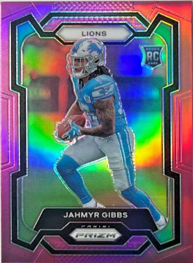 2023 Panini Prizm Jahmyr Gibbs [Pink] #331 card