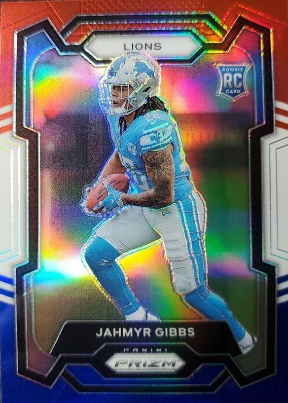 2023 Panini Prizm Jahmyr Gibbs [Red White Blue] #331 card