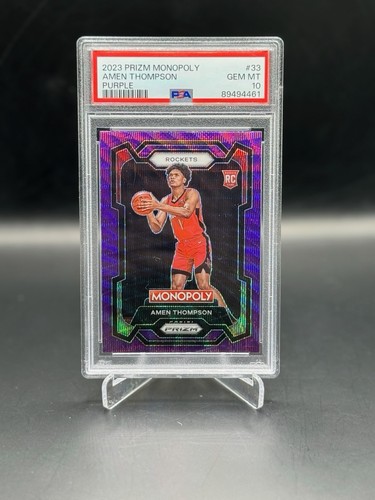 2023 Panini Prizm Monopoly Amen Thompson [Purple] #33 card