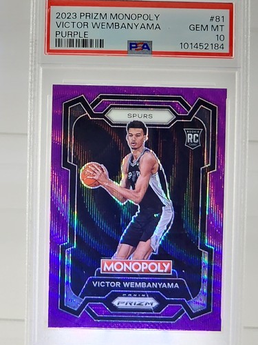 2023 Panini Prizm Monopoly Victor Wembanyama [Purple] #81 card