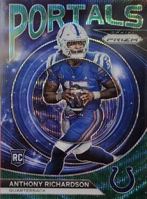2023 Panini Prizm Portals Anthony Richardson [Prizms Green Wave] #PO-5 card