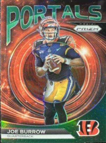 2023 Panini Prizm Portals Joe Burrow [Prizms Green] #PO-3 card