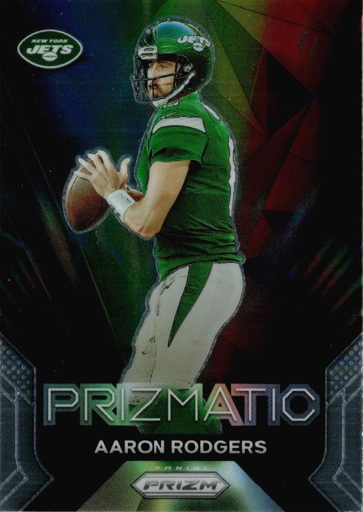 2023 Panini Prizm Prizmatic Aaron Rodgers #8 card