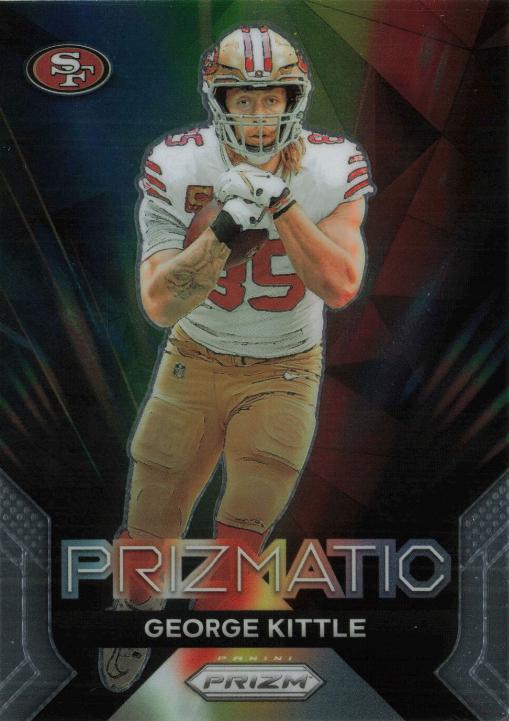2023 Panini Prizm Prizmatic George Kittle #18 card