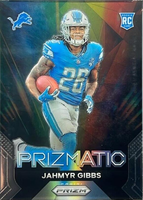 2023 Panini Prizm Prizmatic Jahmyr Gibbs #20 card