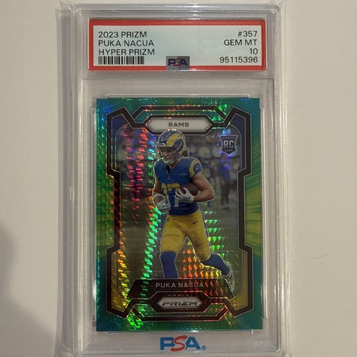 2023 Panini Prizm Puka Nacua [Hyper] #357 card
