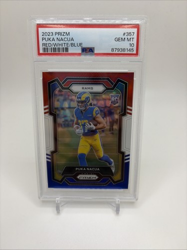 2023 Panini Prizm Puka Nacua [Red White Blue] #357 card