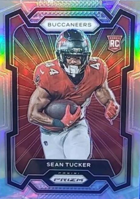 2023 Panini Prizm Sean Tucker [SP Variation Silver] #338 card