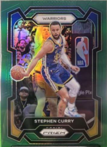 2023 Panini Prizm Stephen Curry [Green] #119 card