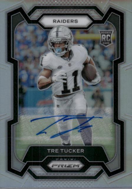 2023 Panini Prizm Tre Tucker [Autograph Silver] #362 card