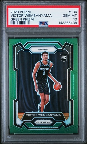 2023 Panini Prizm Victor Wembanyama [Green] #136 card