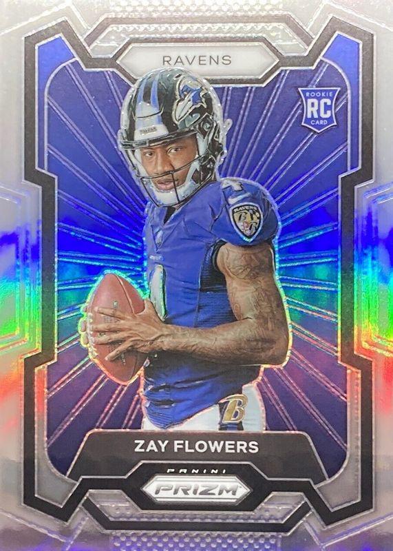 2023 Panini Prizm Zay Flowers [SP Variation Silver] #317 card
