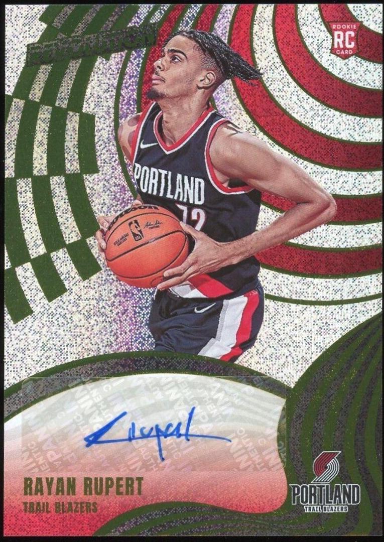 2023 Panini Revolution Rookie Autograph Rayan Rupert #RA-RRB card