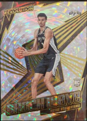 2023 Panini Revolution Shock Wave Victor Wembanyama [Fractal] #15 card