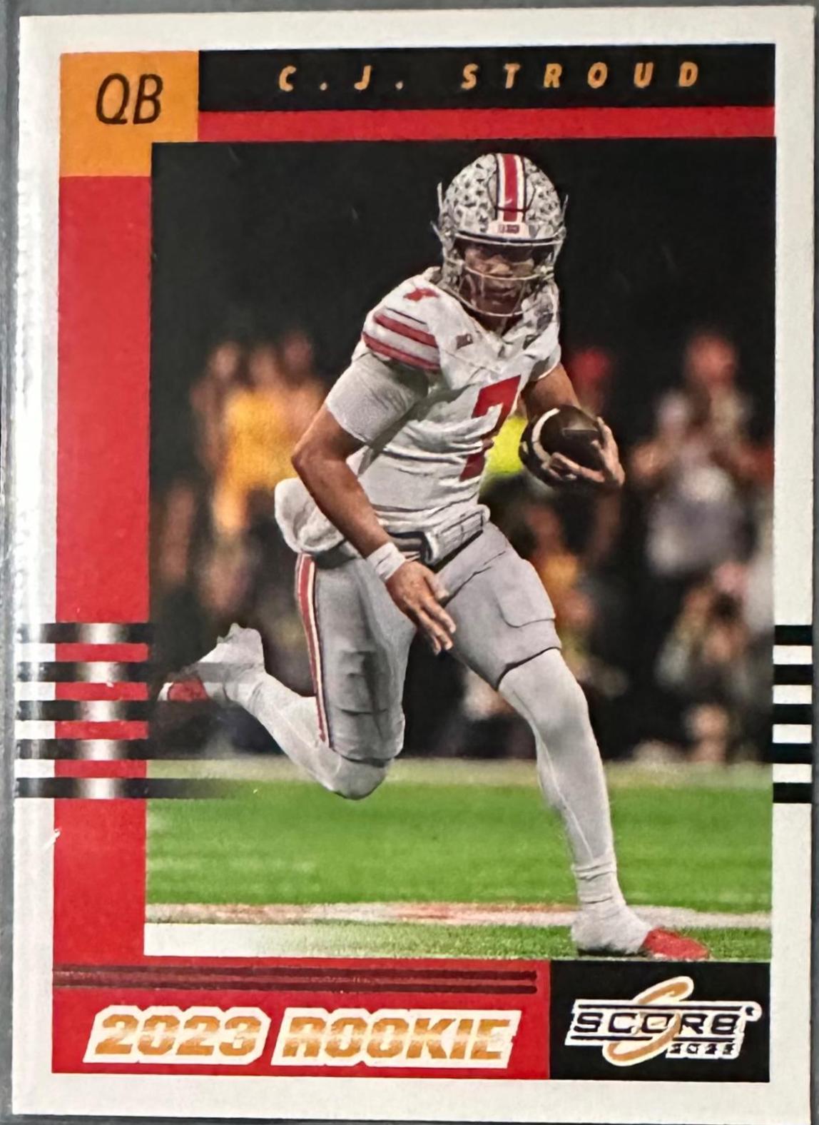 2023 Panini Score 2003 Throwback Rookies C. J. Stroud #2 card