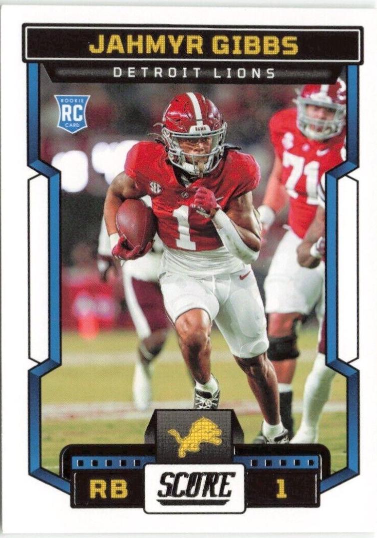 2023 Panini Score Jahmyr Gibbs #316 card